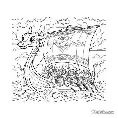 Ancient Viking Longship
