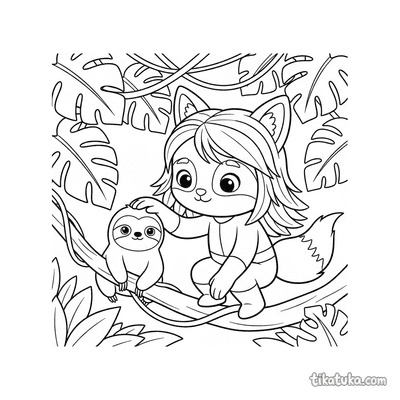 Animal-Powered Hero in Jungle