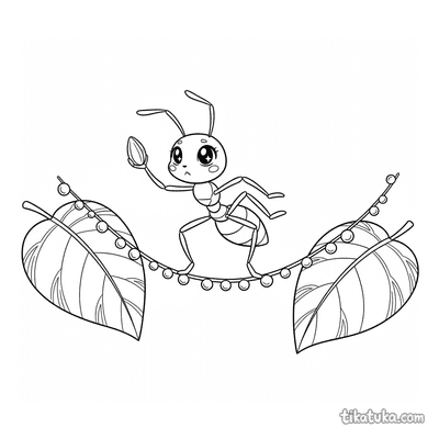 Ant on a Dewdrop Tightrope