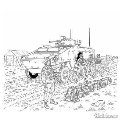 Armored Personnel Carrier at HQ