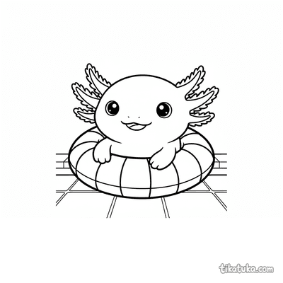 Axolotl in an Inner Tube