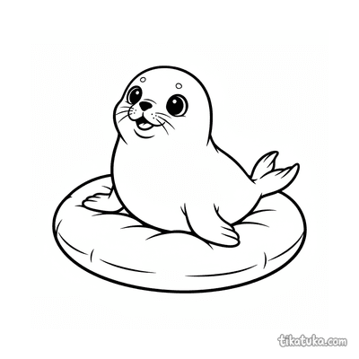 Baby Seal on Cushion