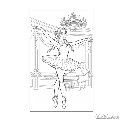 Ballerina Under Chandelier