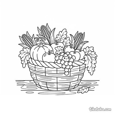 Basket of Fall Harvest