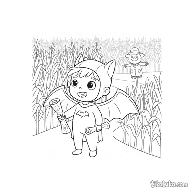 Bat Boy in the Corn Maze