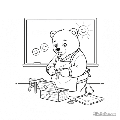 Bear Caretaker with First Aid Kit