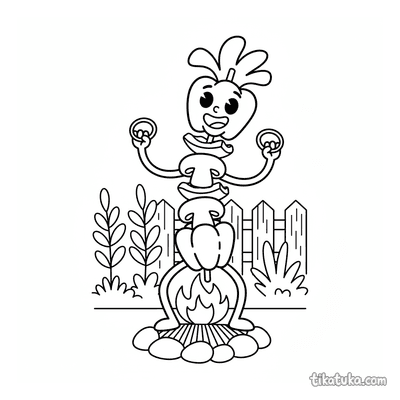Bell Pepper Kebab Dancing
