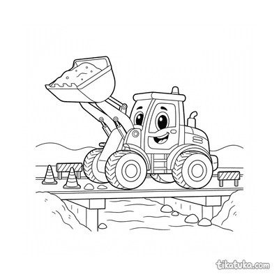 Wheel Loader on Bridge