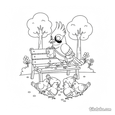 Bird Feeding Pigeons