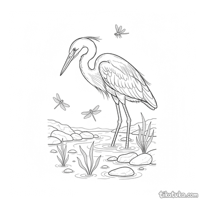 Heron in the Stream