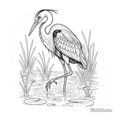 Heron in the Stream