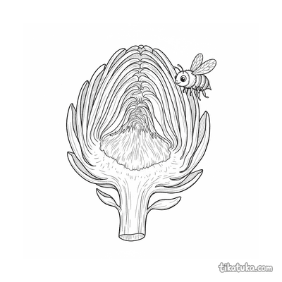 Botanical Artichoke Cross-Section