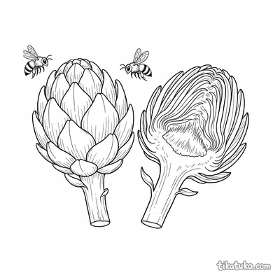 Botanical Artichoke Cross-Section