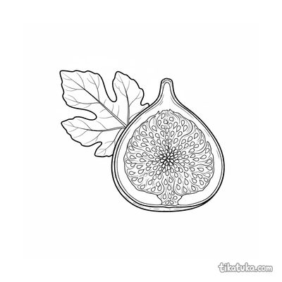 Botanical Fig Cross-Section