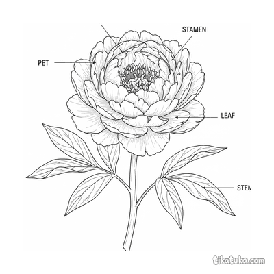Botanical Peony