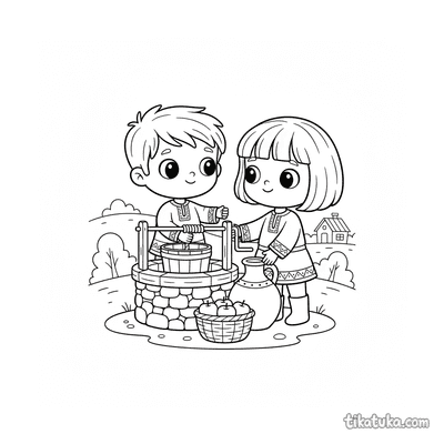 Brother and Sister at the Well