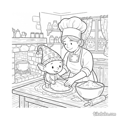 Brownie Helping the Baker