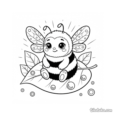 Bumblebee Drying Its Wings