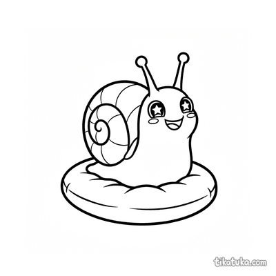 Snail on Cushion