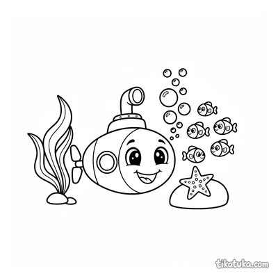 Cartoon Submarine