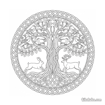 Celtic Knot Tree of Life Mandala