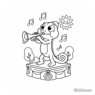 Chameleon Radik the Trumpeter