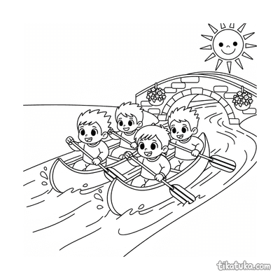 Cheerful Canoe Race