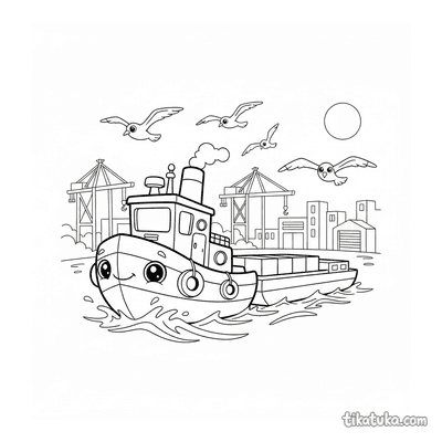 Cheerful Tugboat