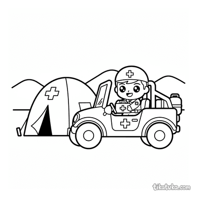 Medic Buggy near Tent