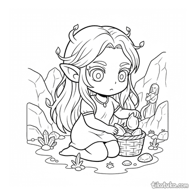 Nymph Gathering Stone Tears