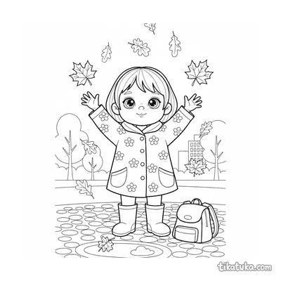 Leaf Catcher in the Rain