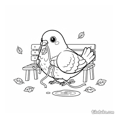 Chubby Pigeon Collecting Ribbons