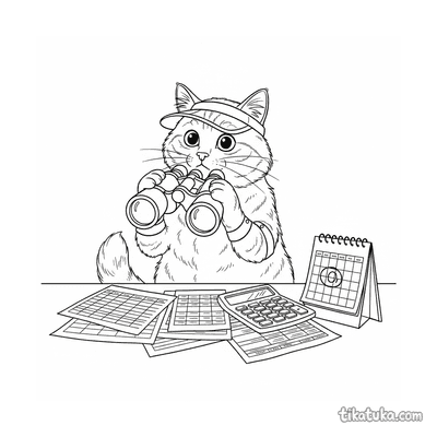 Confused Cat Accountant