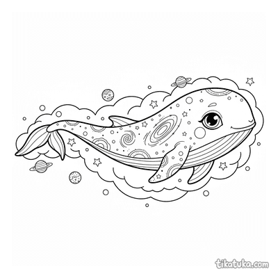 Cosmic Whale in Nebula