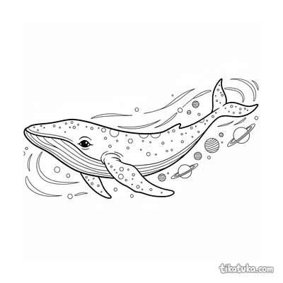 Cosmic Whale in a Nebula