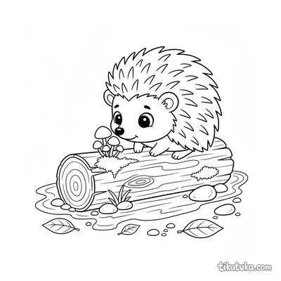Hedgehog by the Stream