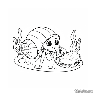 Hermit Crab Swapping Shells