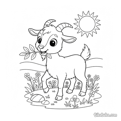 Curly-Horned Goat Kid