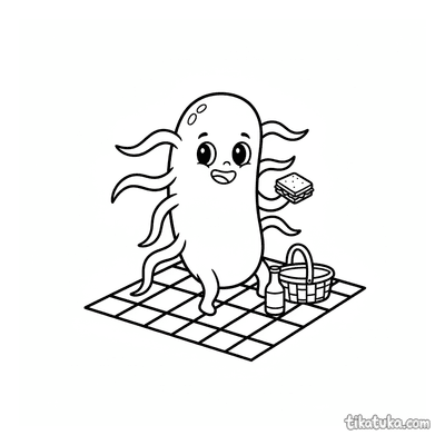 Bacteria Cell Having a Picnic