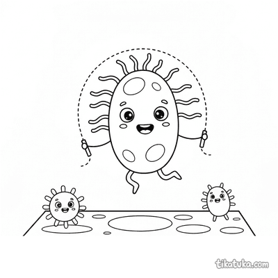 Bacteria with a Jump Rope