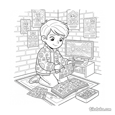 Sticker Collector in the Basement