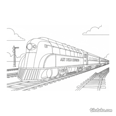1930s Streamliner Locomotive