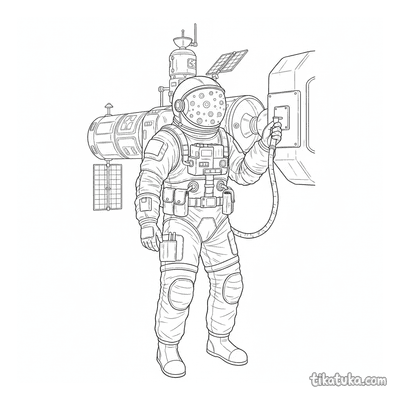 Spacewalk Astronaut