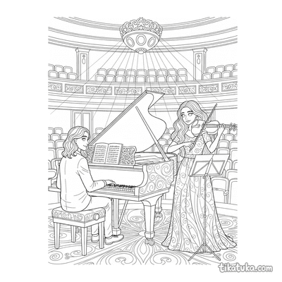 Pianist and Violinist Duet