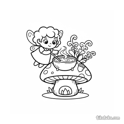 Fairy Princess Cooking Glowing Soup