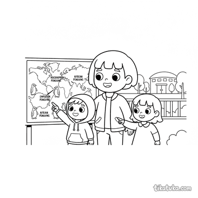 Family Comparing Penguin Species Map