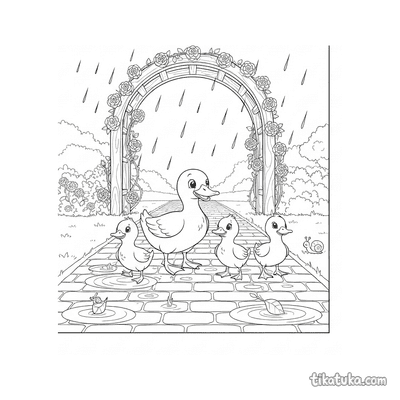 Ducklings After the Rain