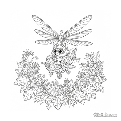 Fantasy Ornithopter in the Jungle