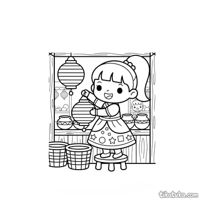 Festival Princess at Market