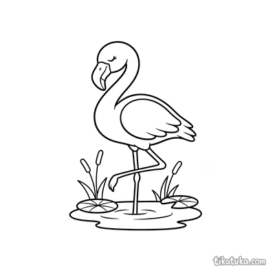 Resting Flamingo